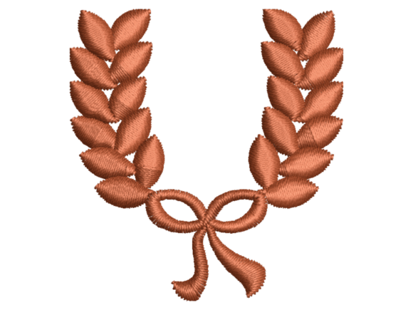 Download Golden Leaf Bow Wreath Frame - Old Collection