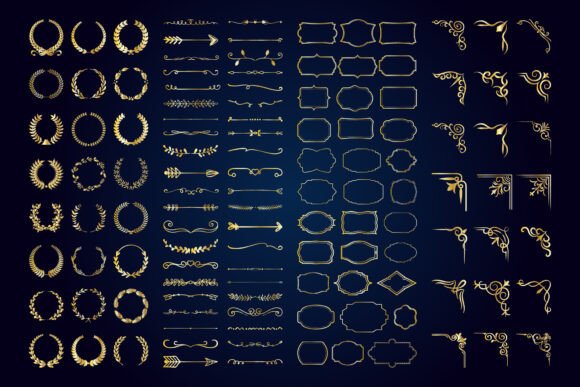 Download Vintage Calligraphic Elements. - Calligraphic Collection