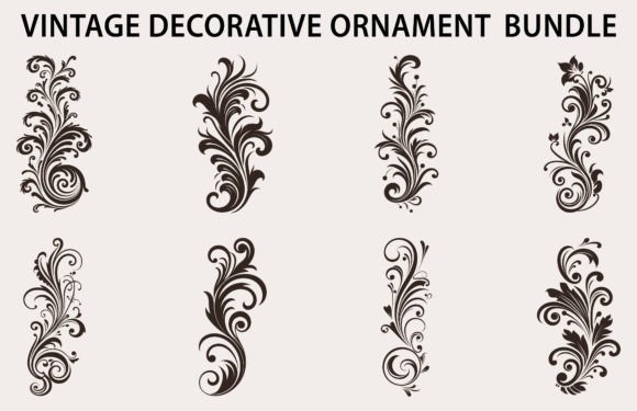 Download Set of Calligraphic Vintage Elements - Calligraphic Collection