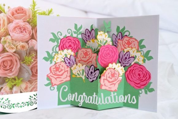 Download Flower Bouquet 3D Pop Up Card - Bouquet Collection