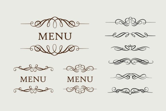 Download Hand Drawn Calligraphic Flourish - Calligraphic Collection