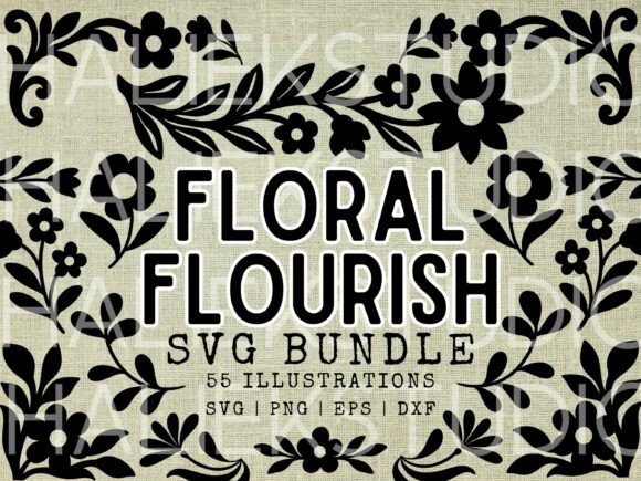 Download 55 Floral Flourishes SVG Illustrations - Illustration Collection